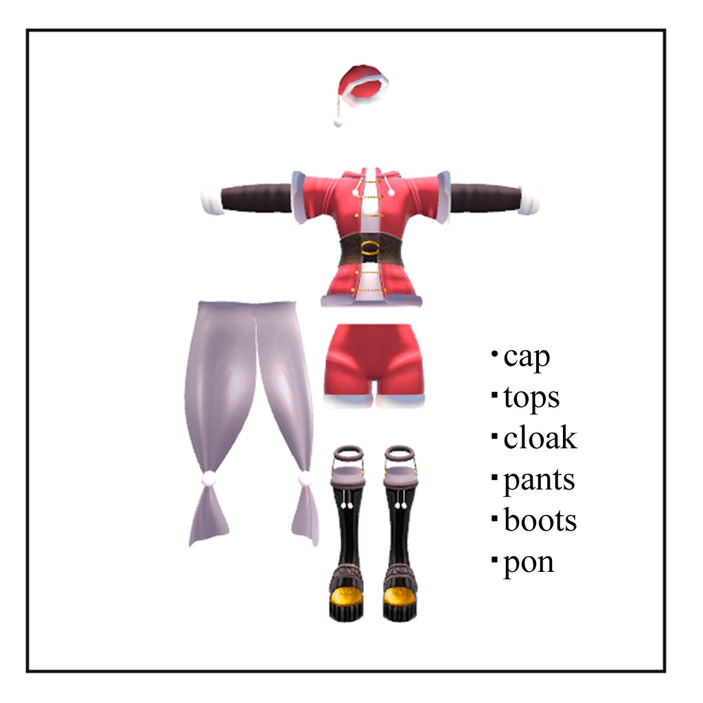 【3Dモデル】Xmas Cos 【7アバター対応】sale