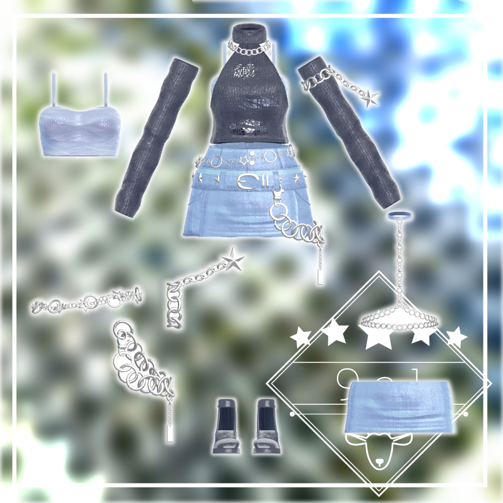 CuteSummerKnit【複数アバター対応】