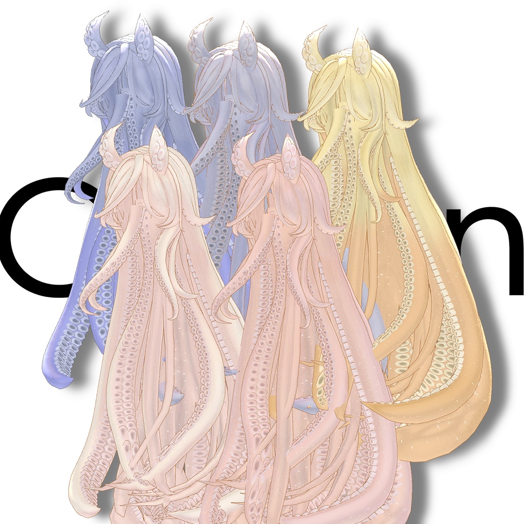 🐙TentacleHair_Remake🐙【12アバター対応】