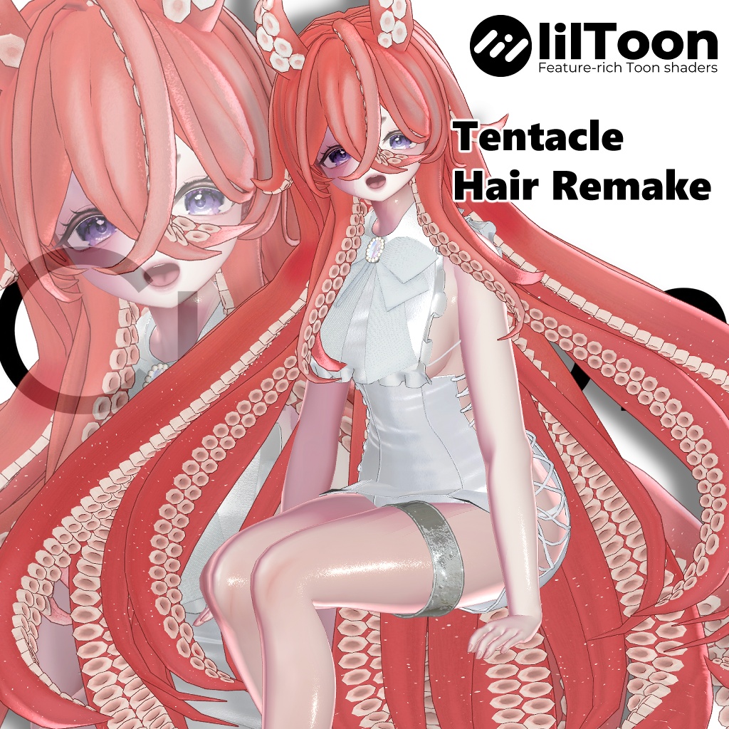 🐙TentacleHair_Remake🐙【12アバター対応】
