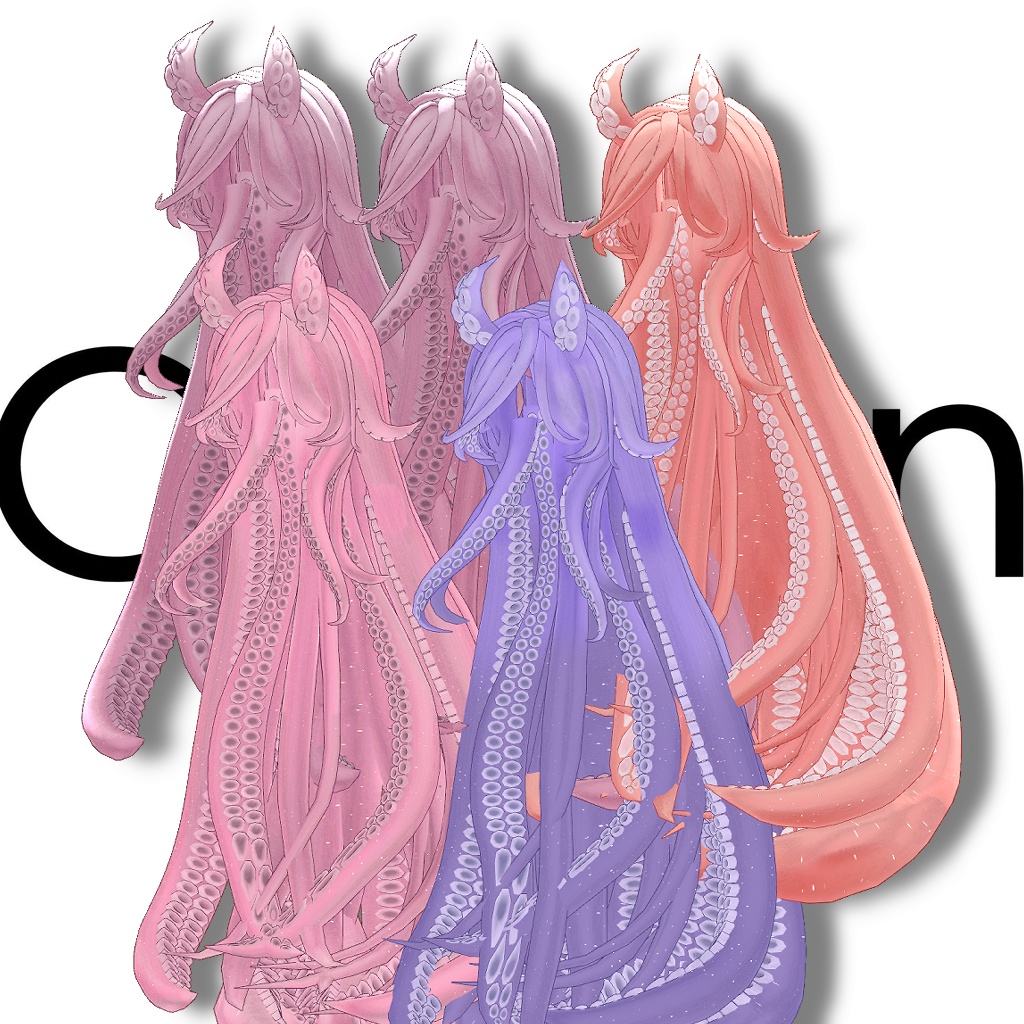 🐙TentacleHair_Remake🐙【12アバター対応】