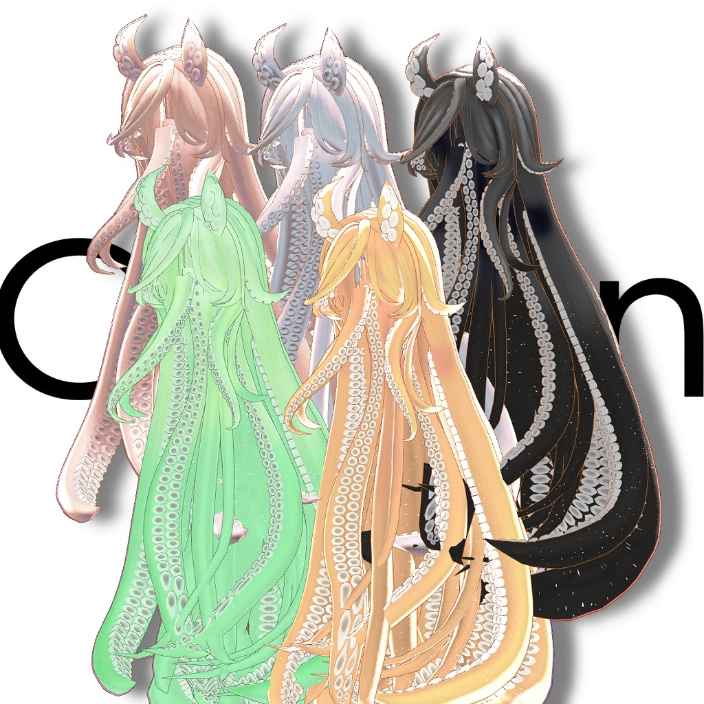 🐙TentacleHair_Remake🐙【12アバター対応】