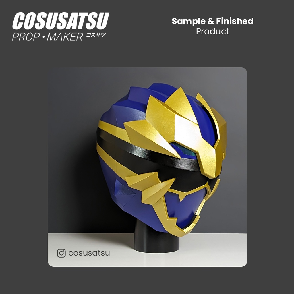 DIY ナンバーワン戦隊ゴジュウジャー ゴジュウレオン ヘルメット コスプレ EVA フォーム テンプレート