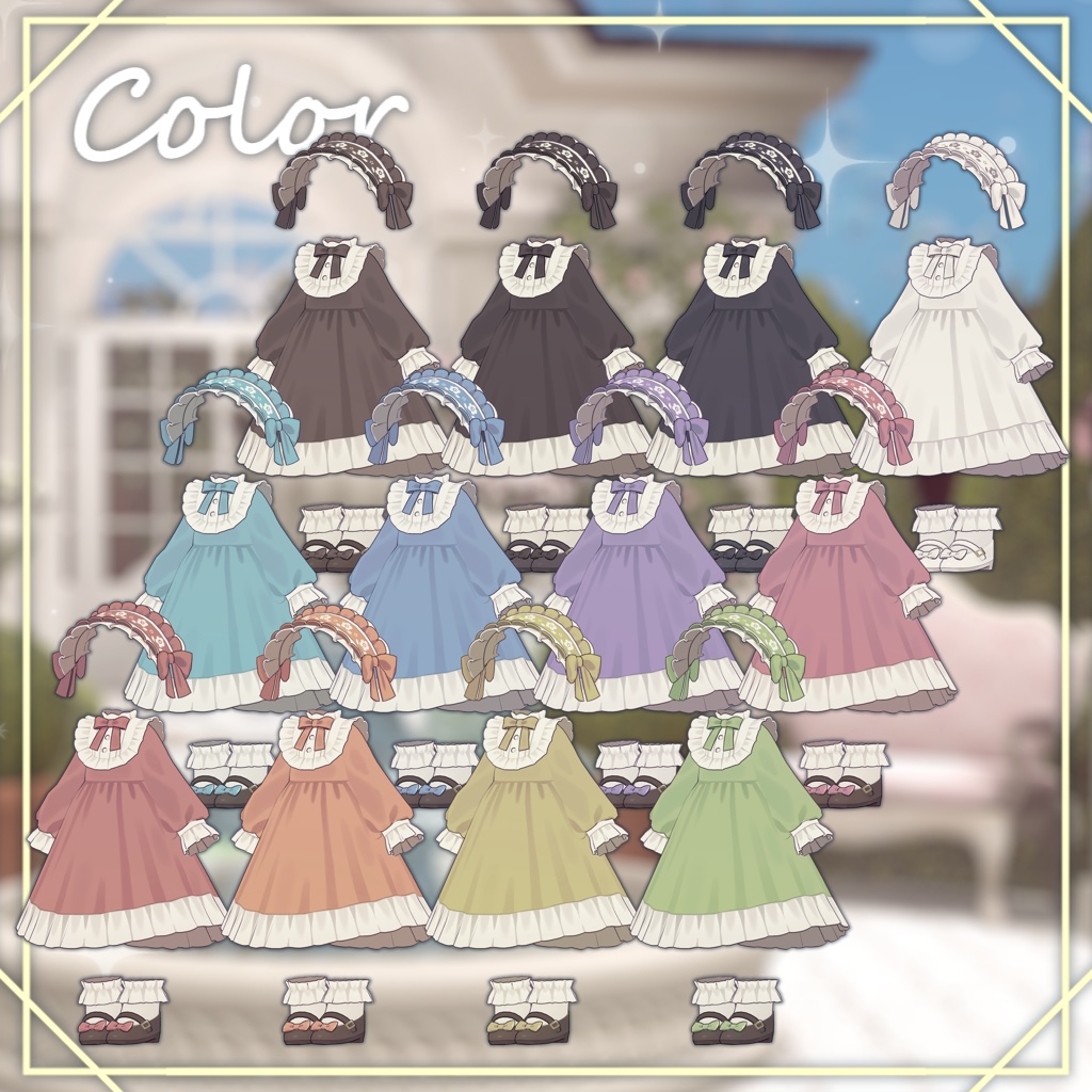 【移動モーション付き】入魂クラシカルロリータ【11アバター対応】