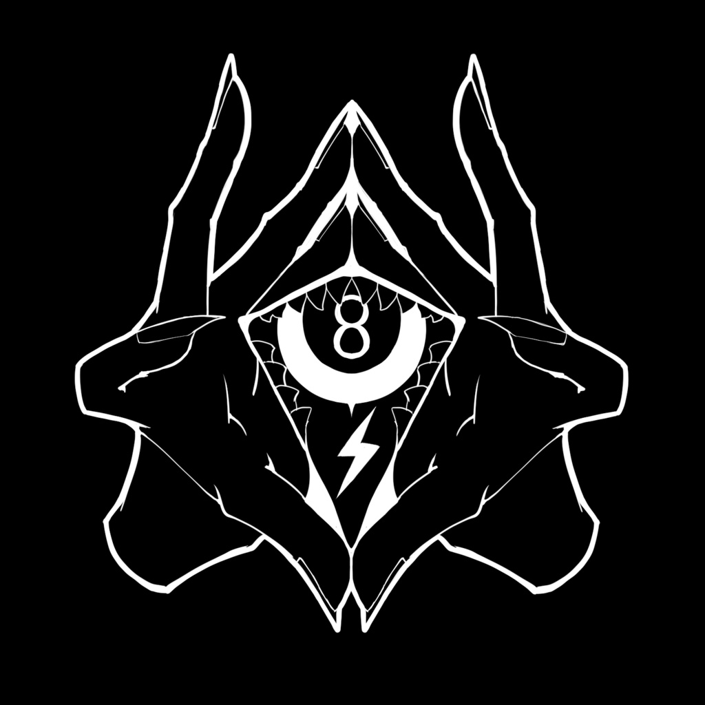 【缶ミラー】概念ロゴ(モノクロver.)