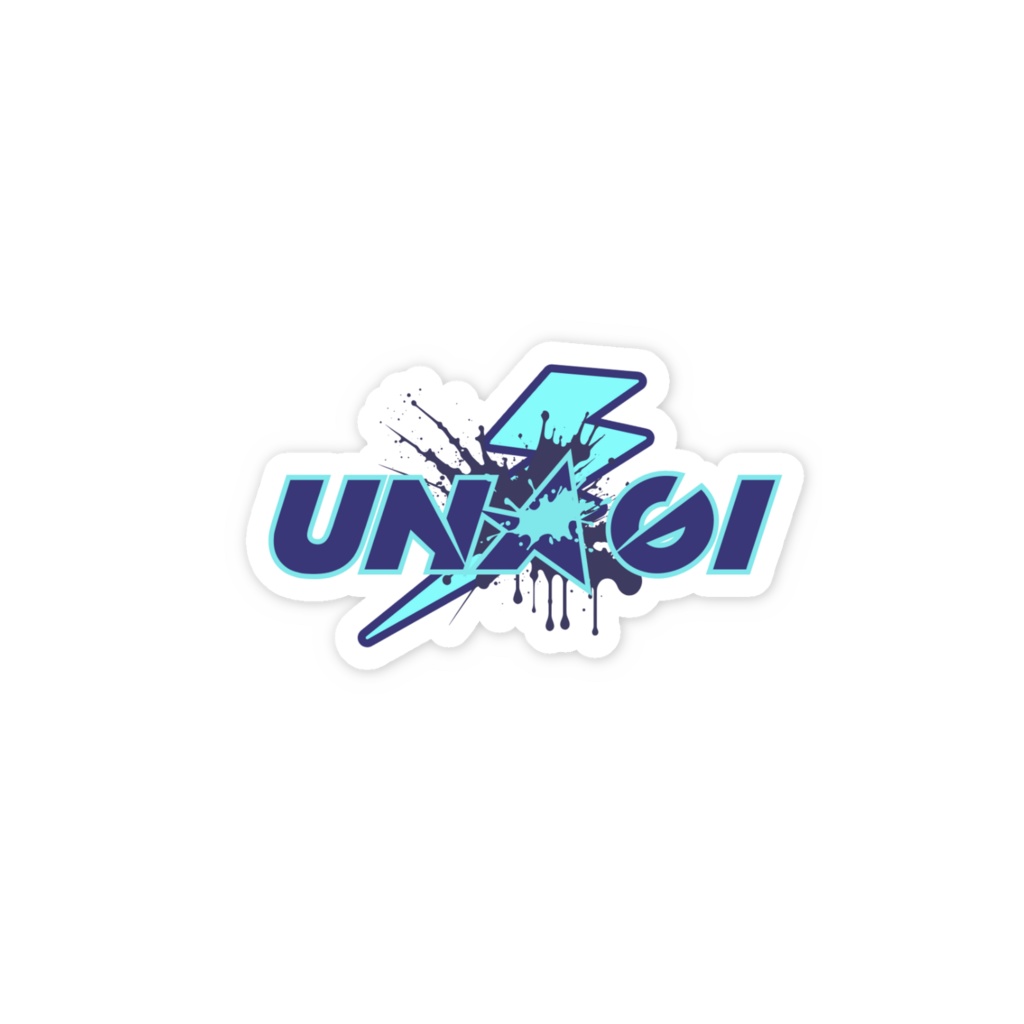 【ステッカー】UNAGIロゴ(電気タイプ)