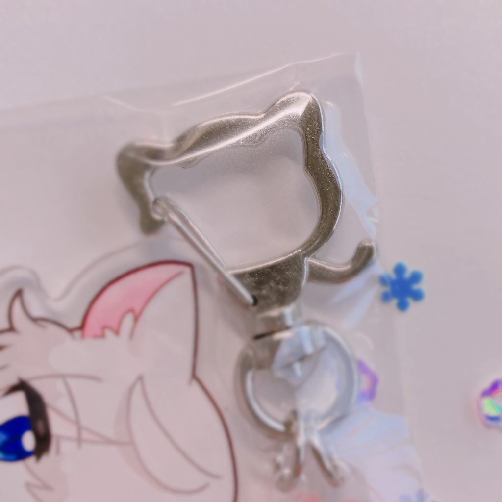 亜鉛ねこ蒼鉛ねこアクリルキーホルダー