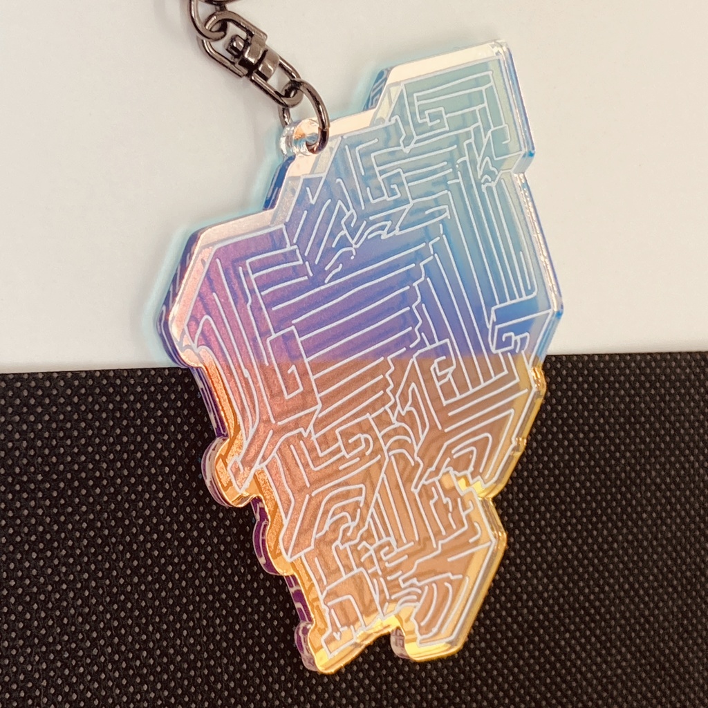 ビスマス骸晶オーロラキーホルダー