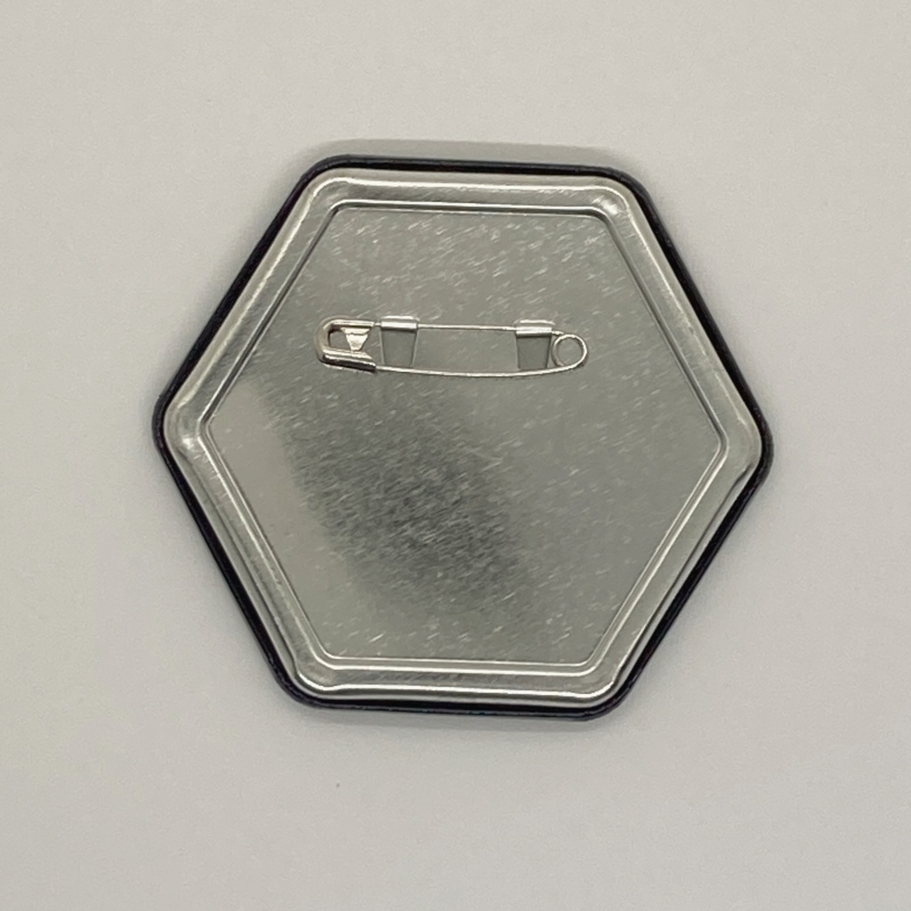 ⌬ベンゼン缶バッジ⌬