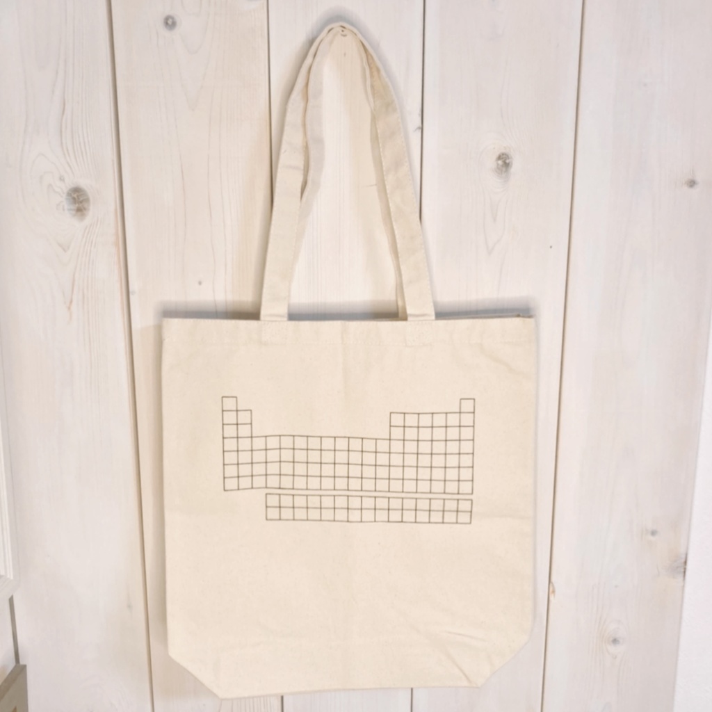 シンプル周期表トートバッグ