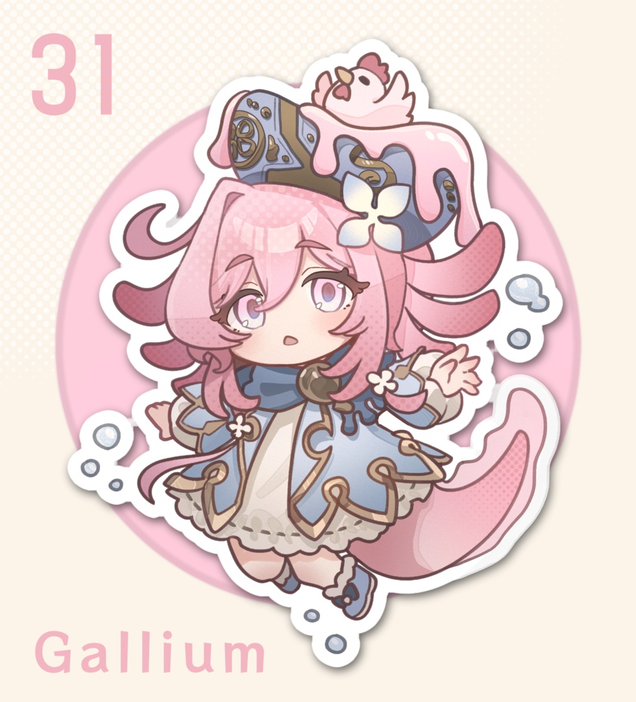 【🌟1/31新商品追加】元素楽章ちびキャラアクキー