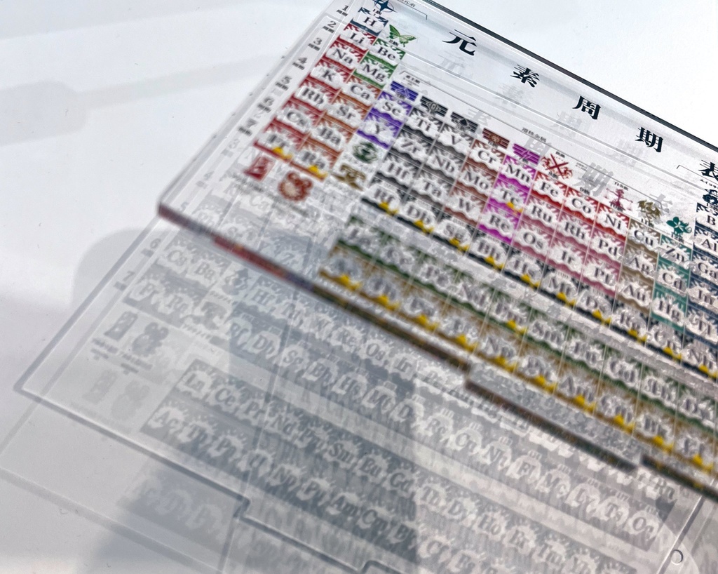 透き通る周期表アクスタ