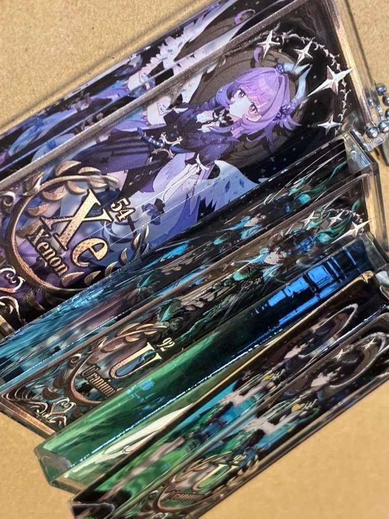 元素楽章ミニアクリルブロックキーホルダーシリーズ