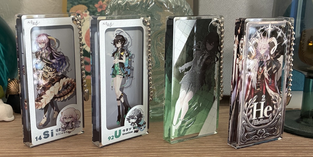 元素楽章ミニアクリルブロックキーホルダーシリーズ