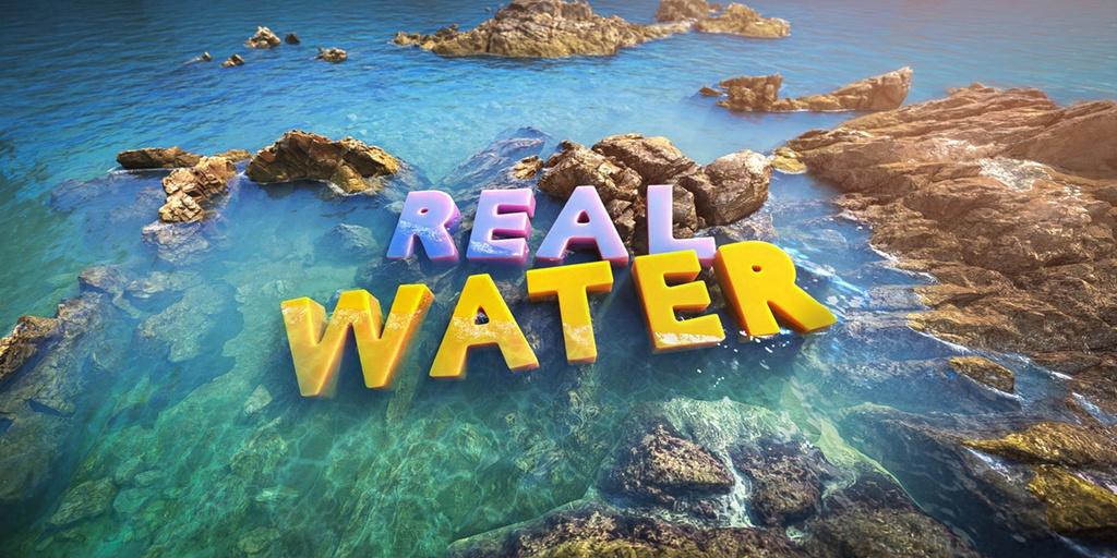 RealWater1.1 Blender 水シェーダーアドオン Blender addon / shader / material