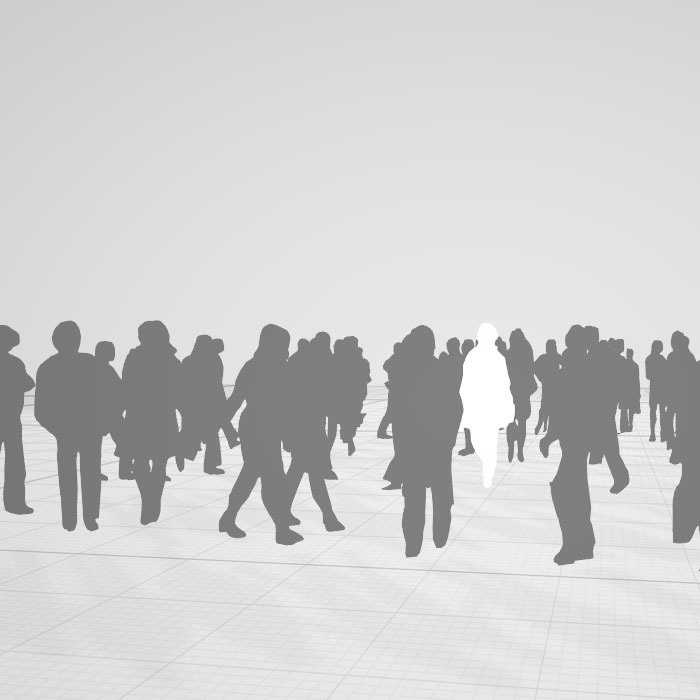 3d 人影　人々　人