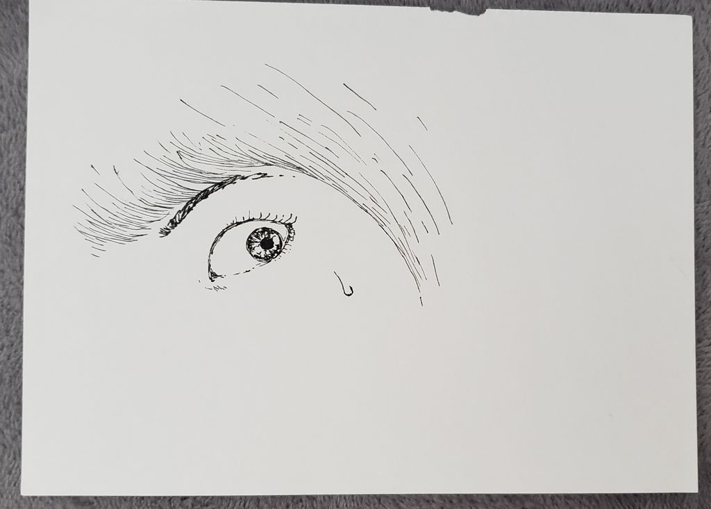 女の子の目のアップ