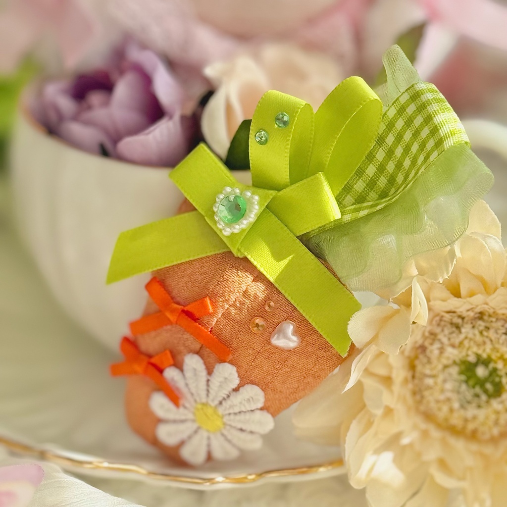 ♡ イースター キャロット ♡ ぬい服 にんじん アイテム 装飾 16cm 15cm 12cm 11cm 10cm ぬいぐるみ服 春 おすわり 帽子 ボンネット うさぎ