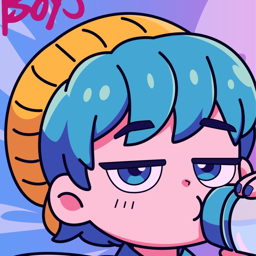 Chibi Illustration Fanart of Saja Boys Character | Cute Anime Style Vector