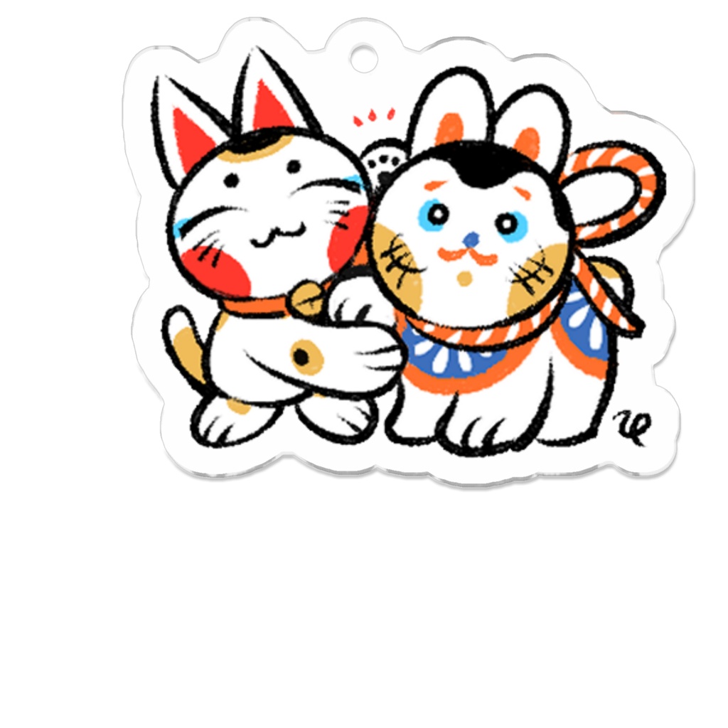 はりことマネキのミニミニアクキー