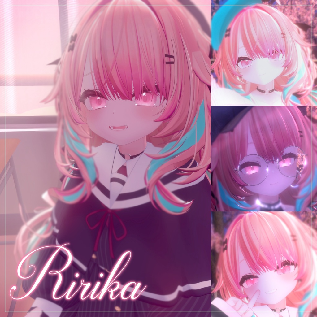 春夏秋冬アイテクスチャ「春を描く」【複数アバター対応】