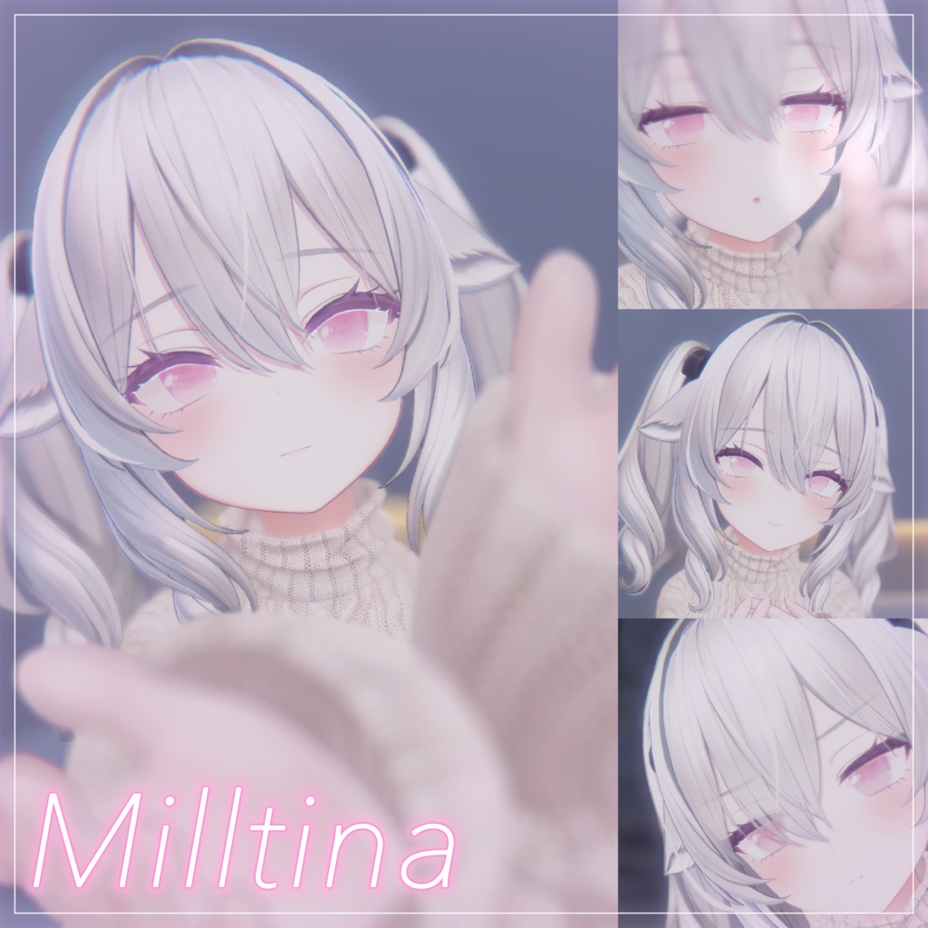 春夏秋冬アイテクスチャ「春を描く」【複数アバター対応】