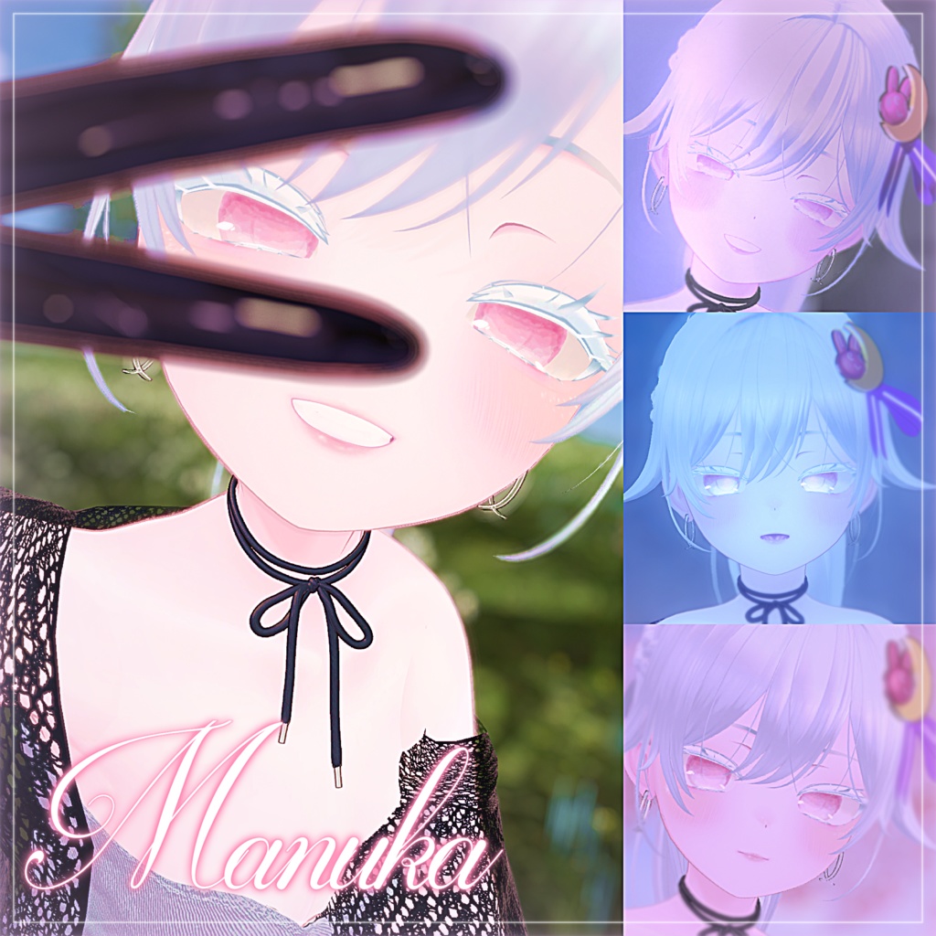 春夏秋冬アイテクスチャ「春を描く」【複数アバター対応】