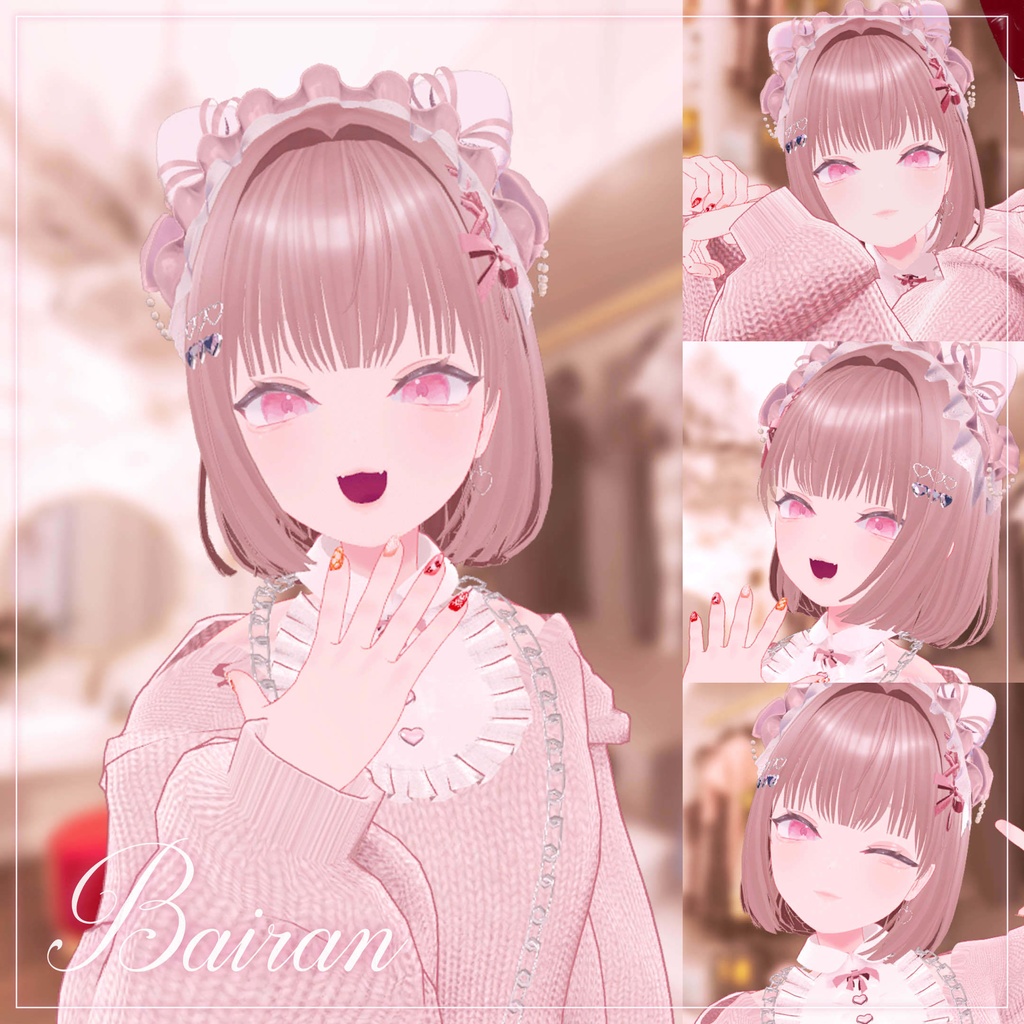 春夏秋冬アイテクスチャ「春を描く」【複数アバター対応】