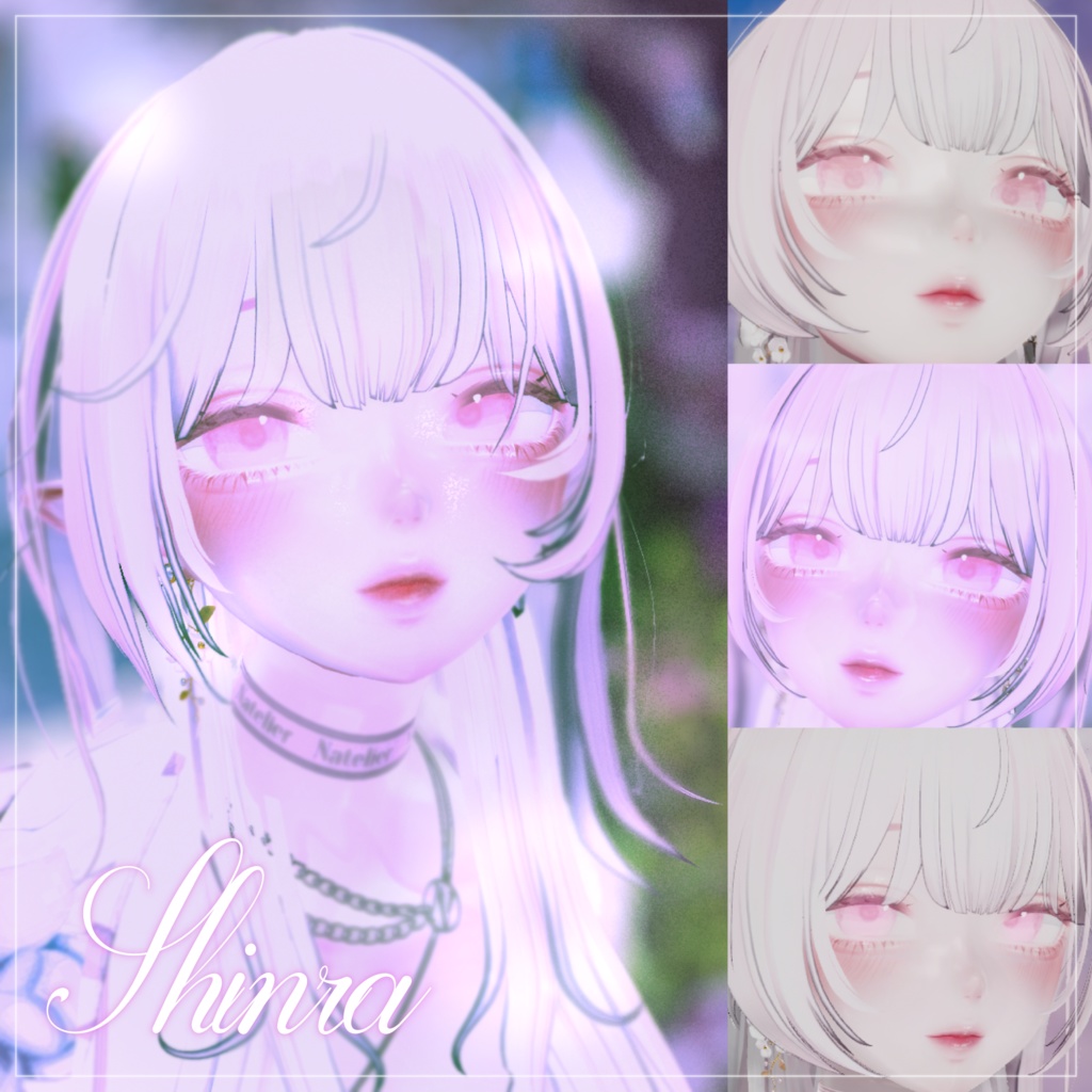 春夏秋冬アイテクスチャ「春を描く」【複数アバター対応】