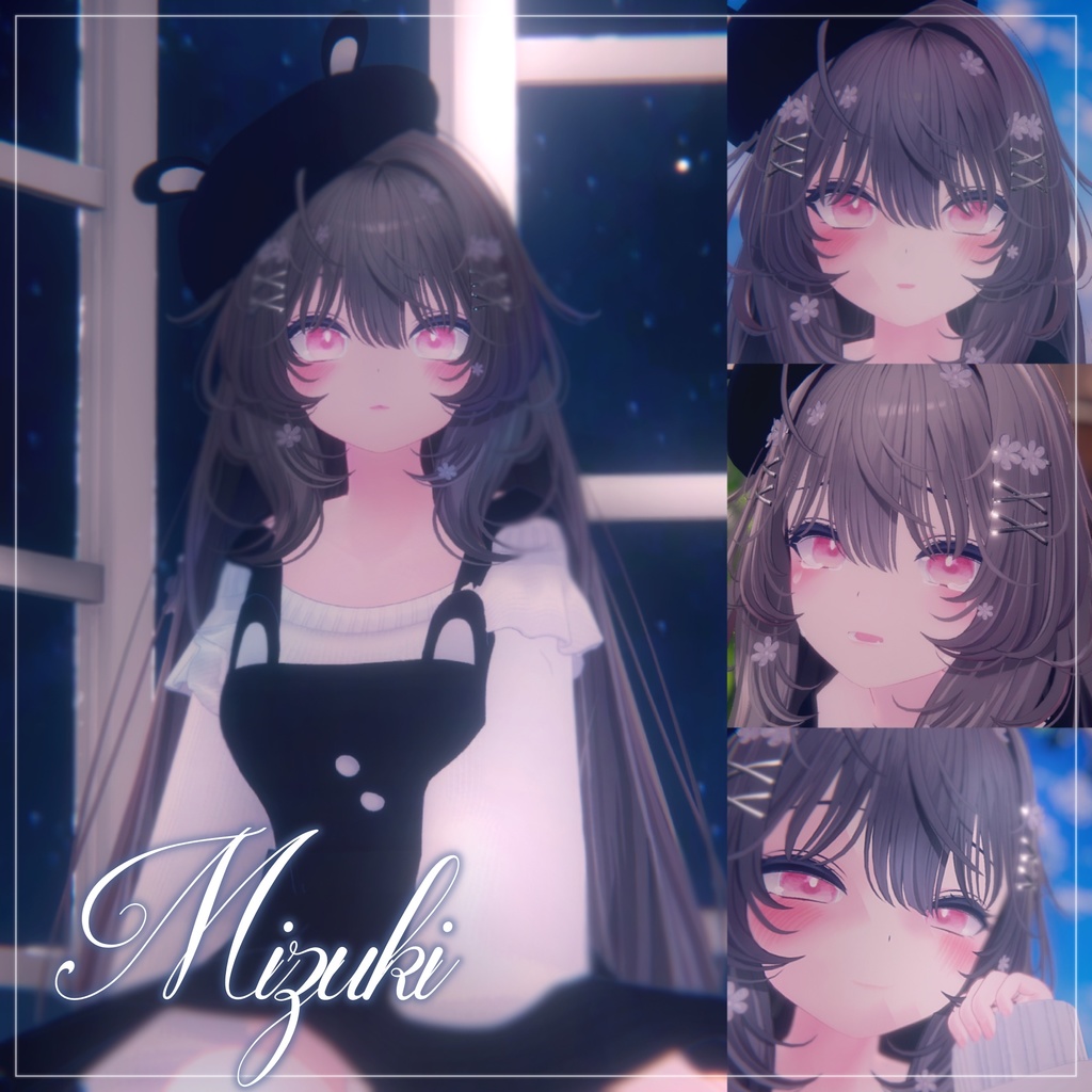 春夏秋冬アイテクスチャ「春を描く」【複数アバター対応】