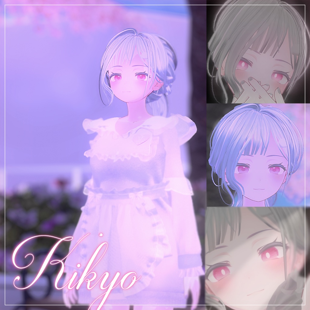 春夏秋冬アイテクスチャ「春を描く」【複数アバター対応】