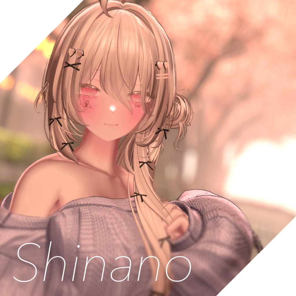 春夏秋冬アイテクスチャ「春を描く」【複数アバター対応】