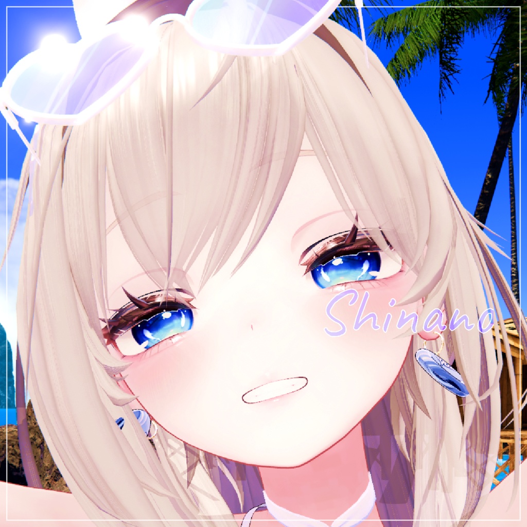 春夏秋冬アイテクスチャ「夏を想う」3【複数アバター対応】