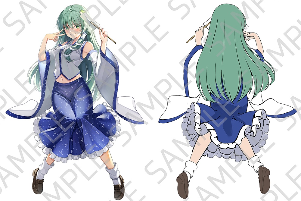 東風谷 早苗 ののこver - モノクロツインオンライン - BOOTH