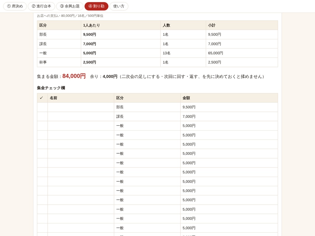忘年会幹事レスキューキット|席決め・司会台本・誰も傷つかない余興・傾斜割り勘