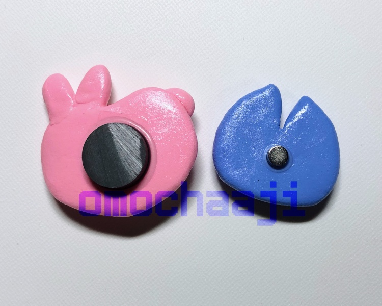 ウサギさんとネコさんマグネット