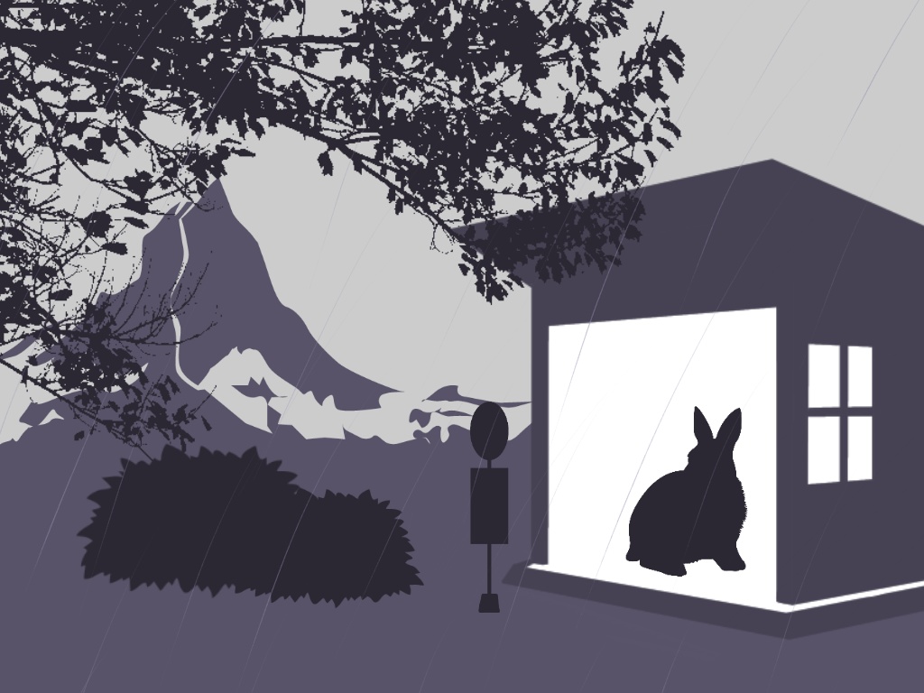 雨、うさぎ、バス停にて【CoC6シナリオ】