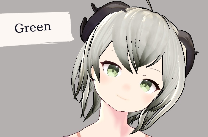 【無料】VRoid用 透明感 瞳テクスチャ 7色セット