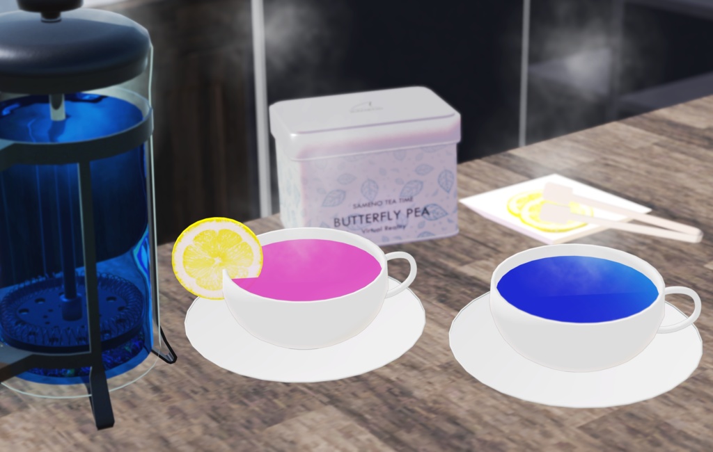 【VRChat】VRC Tea Time 紅茶セット(Worldギミック)