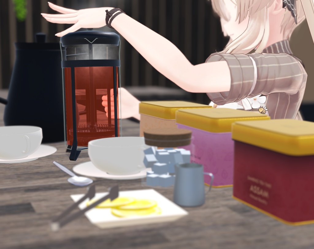 【VRChat】VRC Tea Time 紅茶セット(Worldギミック)