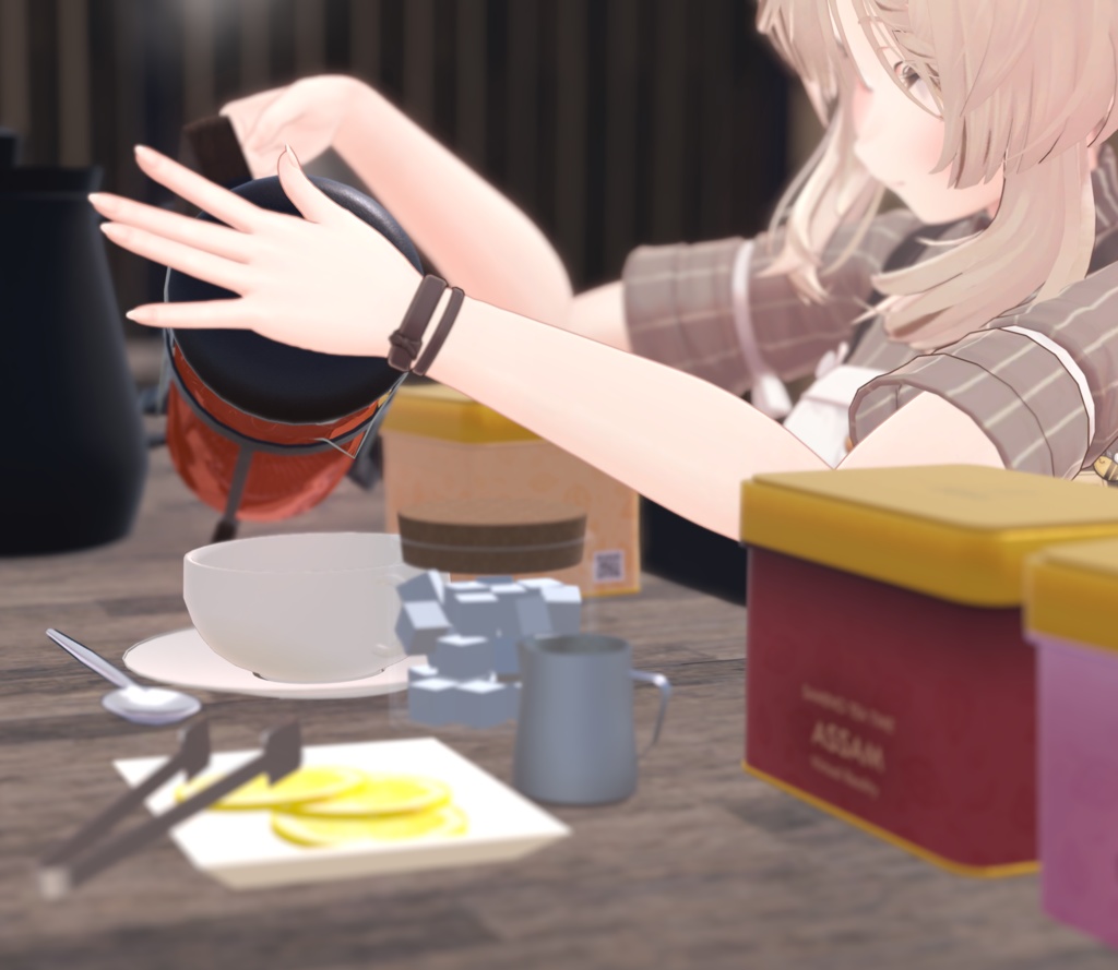 【VRChat】VRC Tea Time 紅茶セット(Worldギミック)