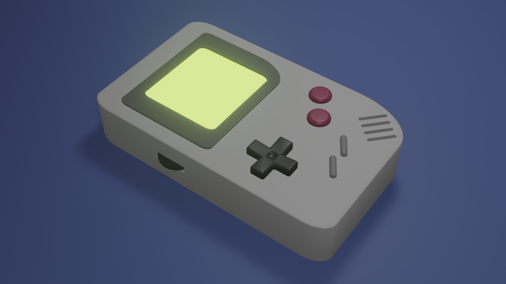 3Dモデル　レトロゲーム