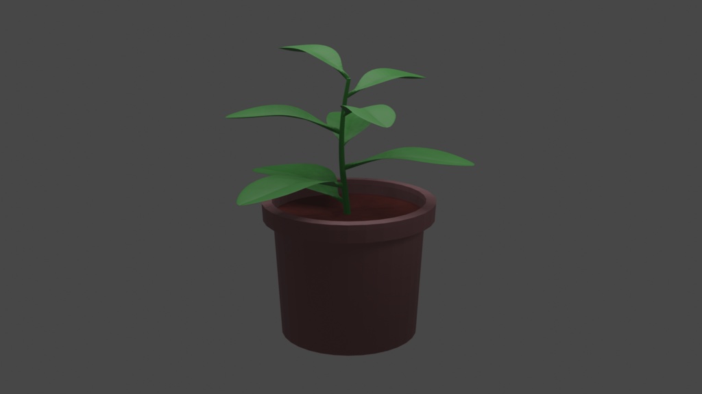 3Dモデル　観葉植物