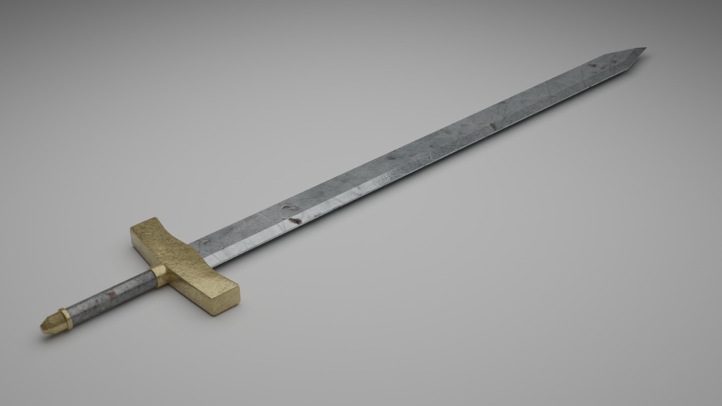 3Dモデル　剣