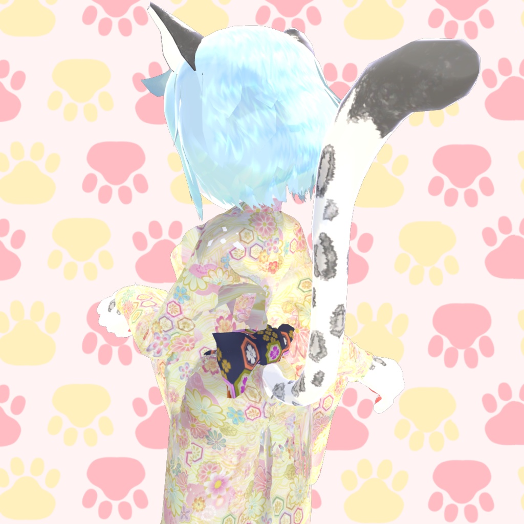 ゆきねこ(浴衣)