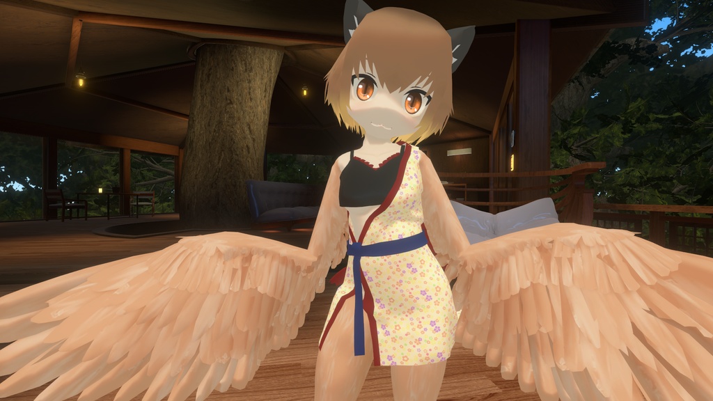 はぴねこ(和服)