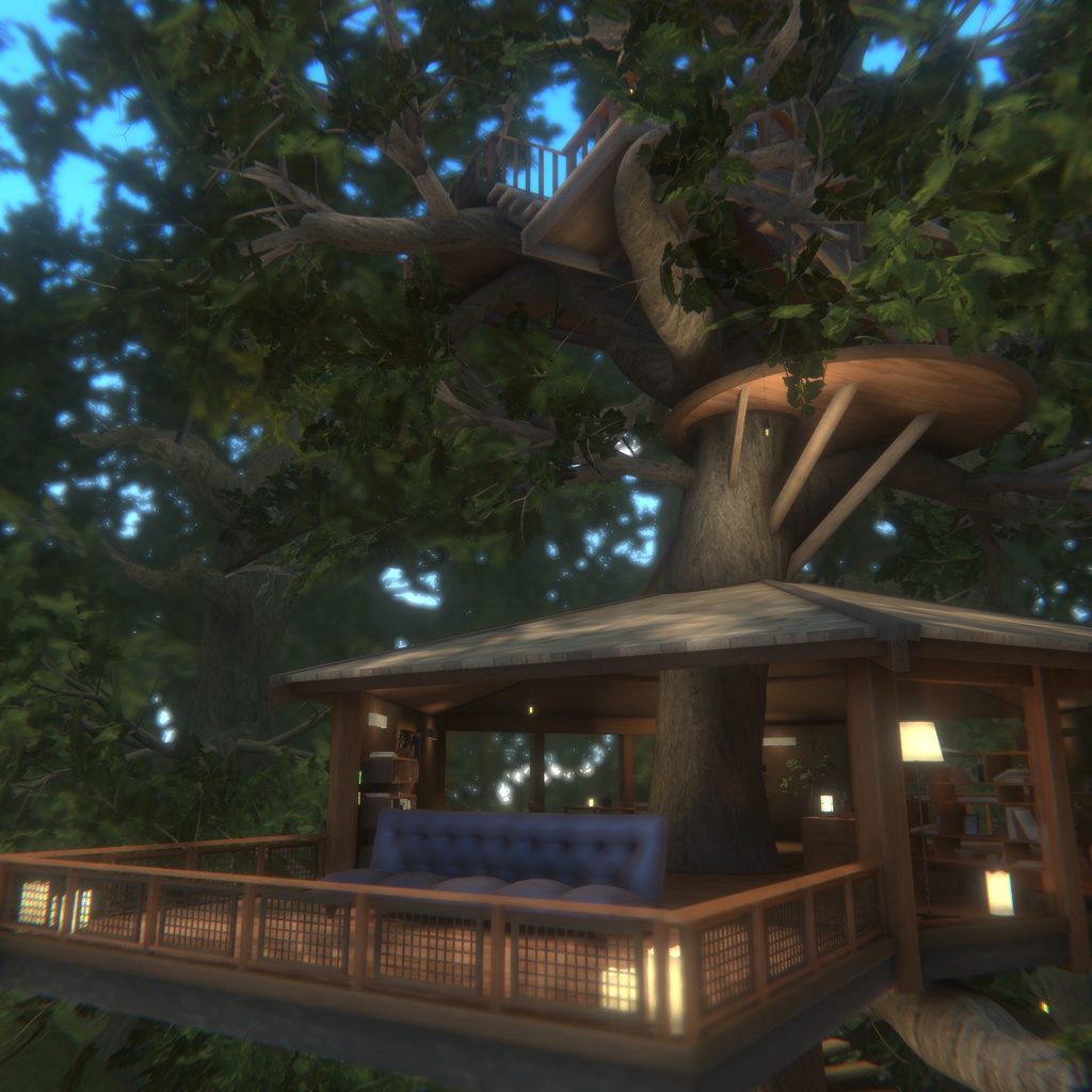 【VRC向けワールド】Tree house: Nest【VCC対応済み】