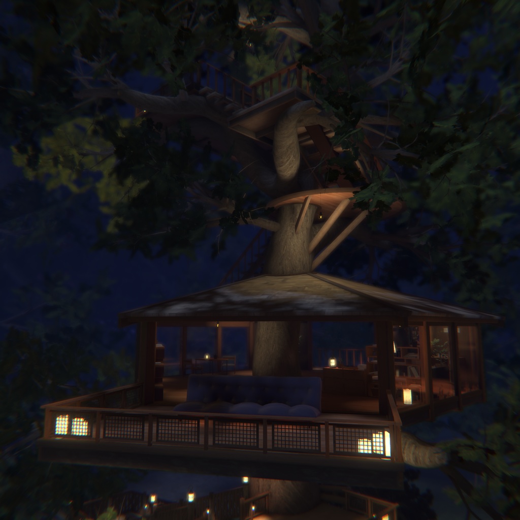 【VRC向けワールド】Tree house: Nest【VCC対応済み】