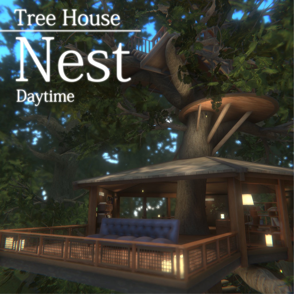 【VRC向けワールド】Tree house: Nest【VCC対応済み】
