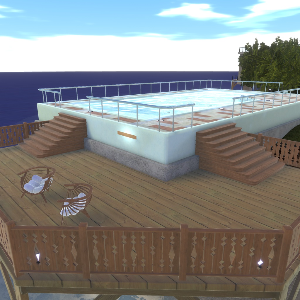 【VRC向けワールド】Villa Resort: Island【VCC対応済み】